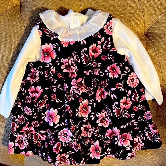 Janie and Jack Corduroy Floral Dress - Picture 1 of 6